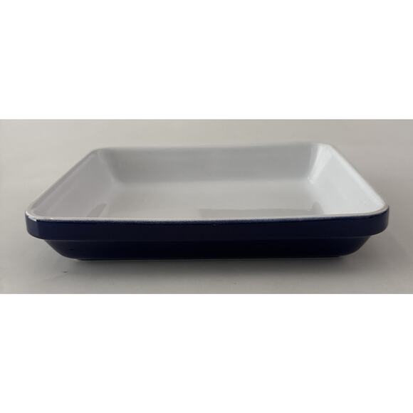 Emile Henry Other - Emile Henry France Blue Ceramic Rectangular Baking Dish Small Casserole Baker